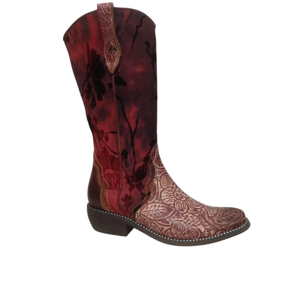 NEW L'ARTISTE women's laretilyn boots in red
